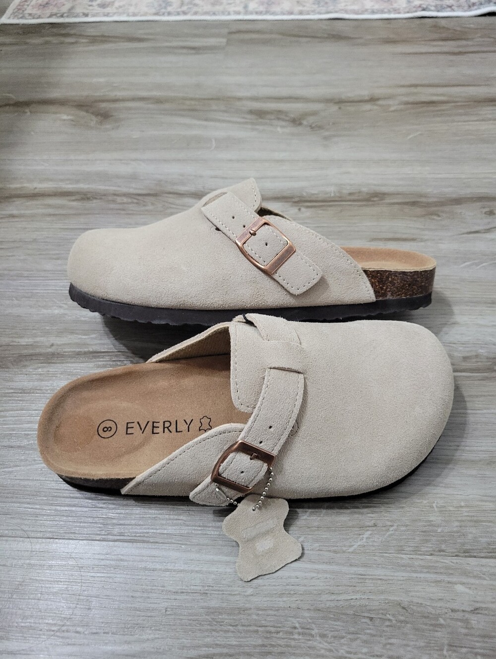 New Suede Clog Sandals Size 8